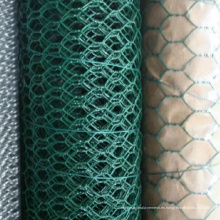 Malla de alambre hexagonal recubierta de PVC verde